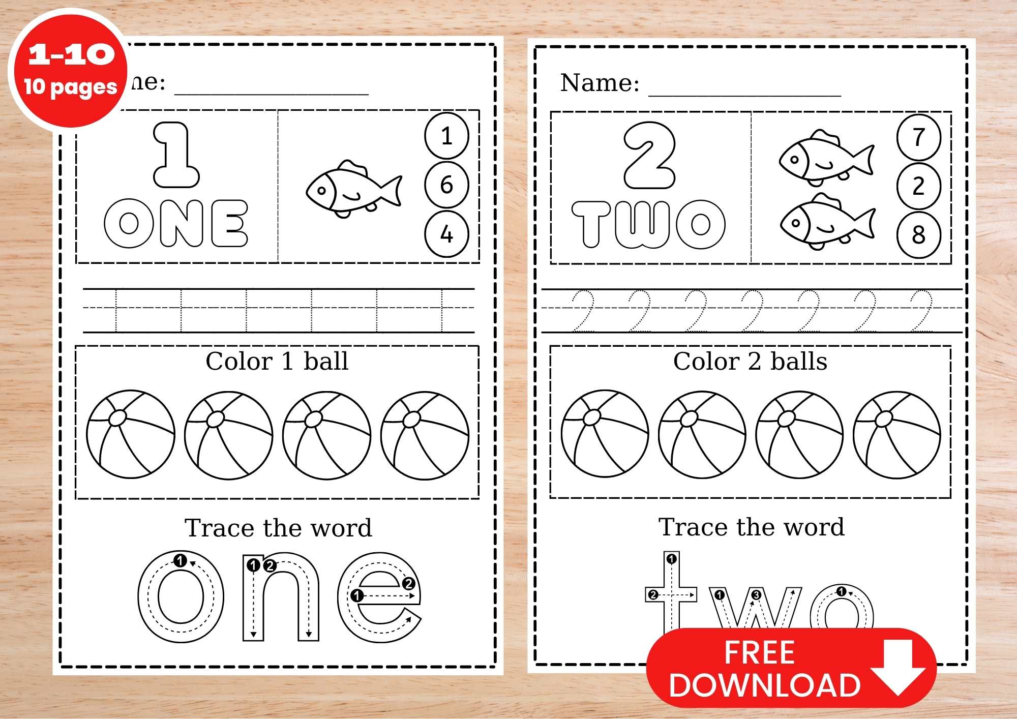 Count and Color to Ten